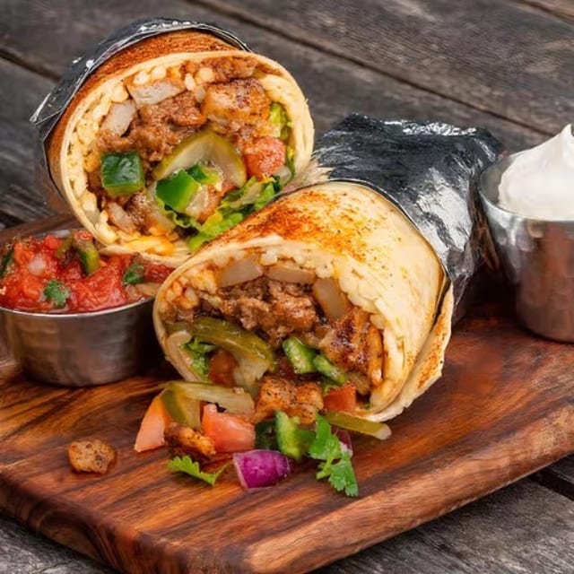 Burrito with a Soda.