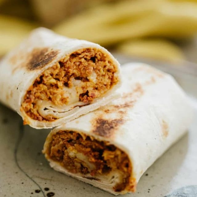 Chorizo, Egg & Cheese Burrito.