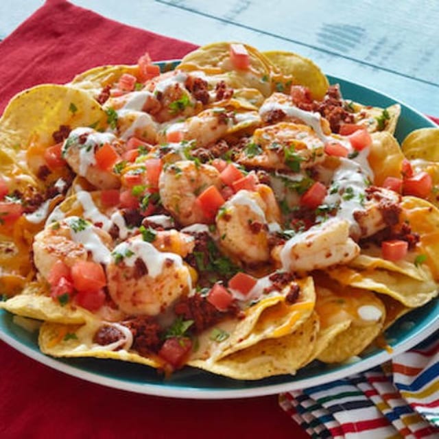 Shrimp Super Nachos.