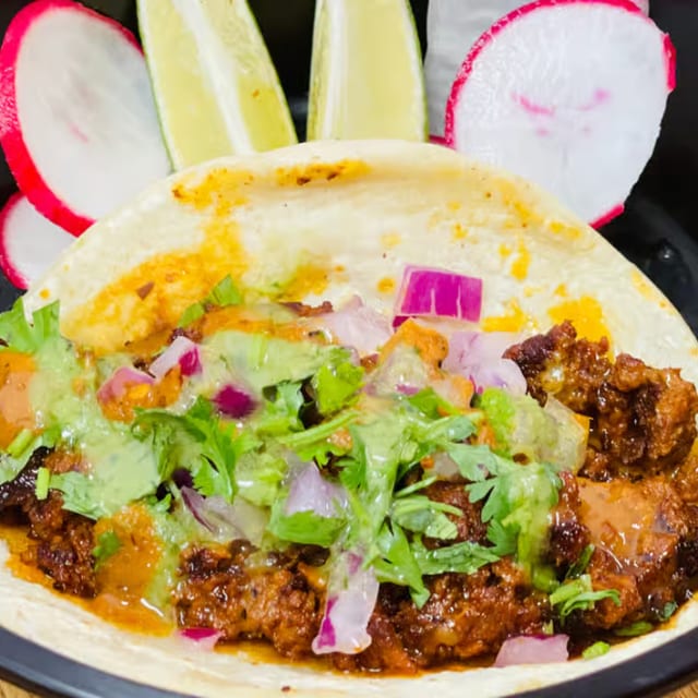 1-Taco Chorizo.